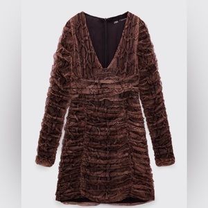 Zara Draped Tulle Dress